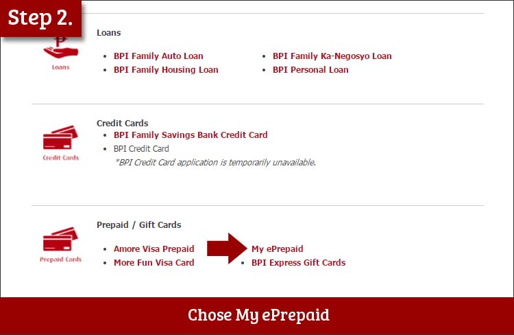 How To Apply For BPI My EPrepaid MasterCard: 8 Steps - Useful Wall